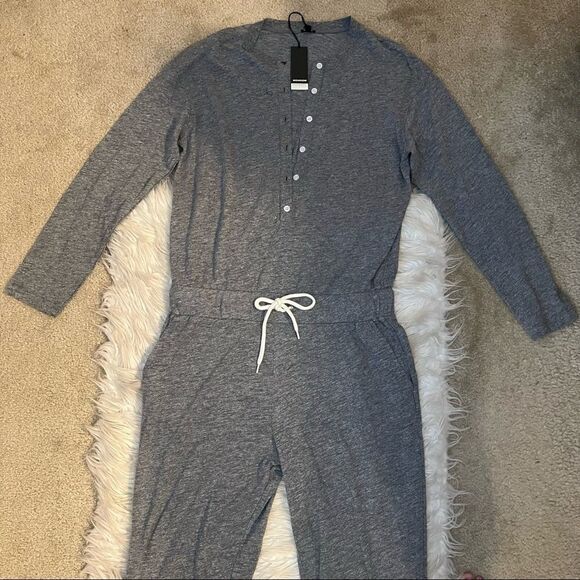 Monrow Henley Drawstring Jumpsuit - Picture 6 of 11